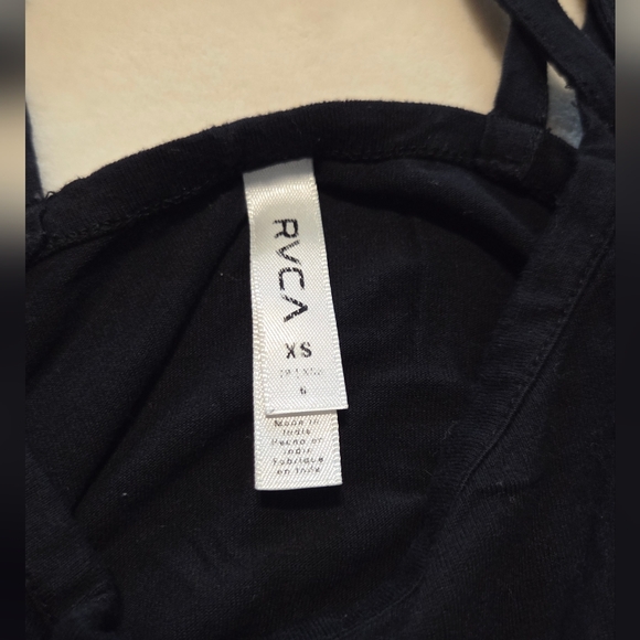 RVCA Black Strappy Harness Back Fit & Flare Mini Dress XS - Picture 5 of 8